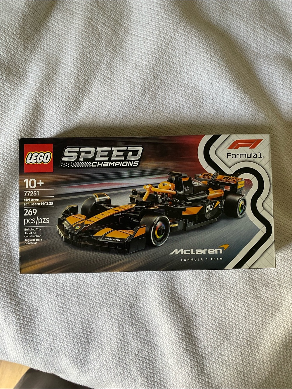 Lego Speed Champions McLaren Black & Orange Formula 1 Race Car